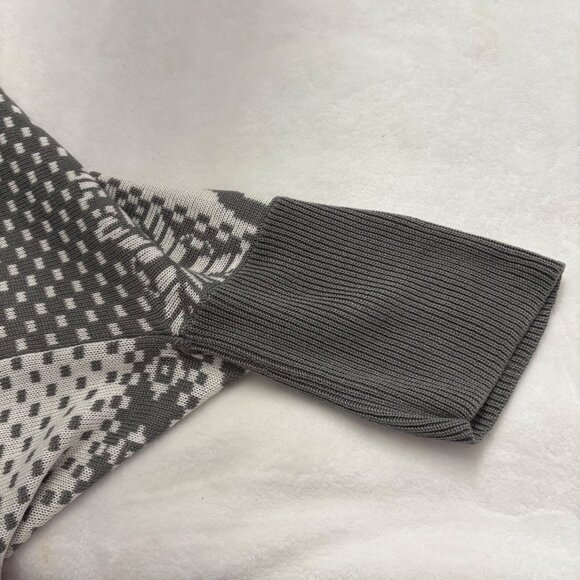 Ashley Stewart Gray & White Open Front Cardigan Sweater Womens Size 18/20 - Picture 9 of 10